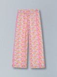 Girls Premium Cotton Crop Top with Elasticated waist  and Wide Leg Pant Set