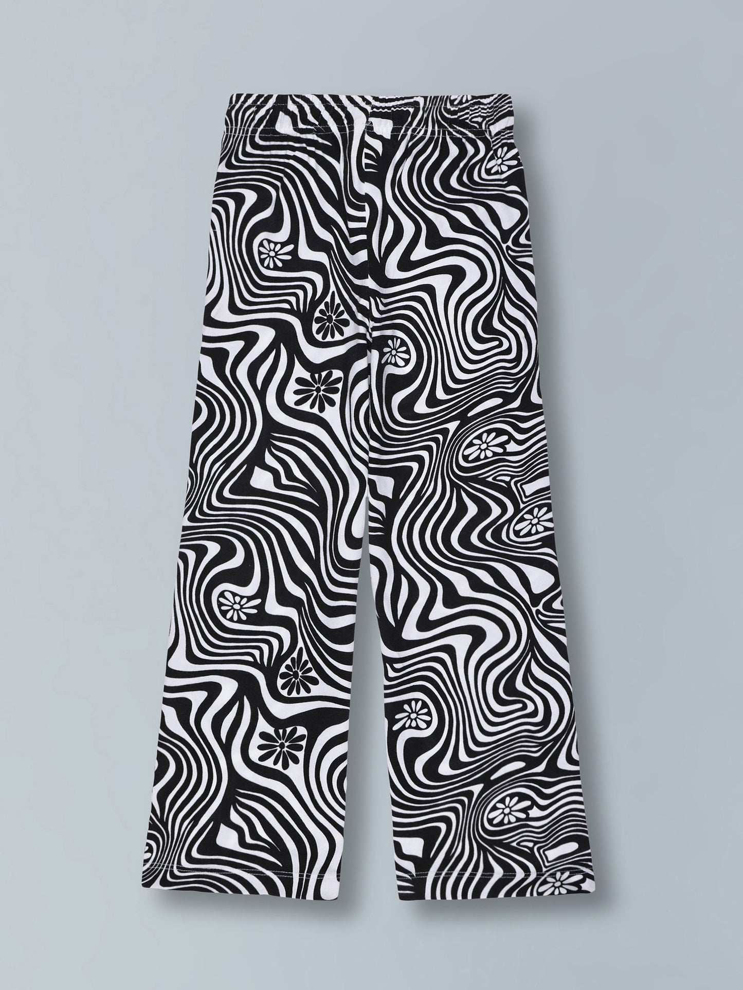 Girls Premium Cotton Printed Wide Leg Pant pack of 2