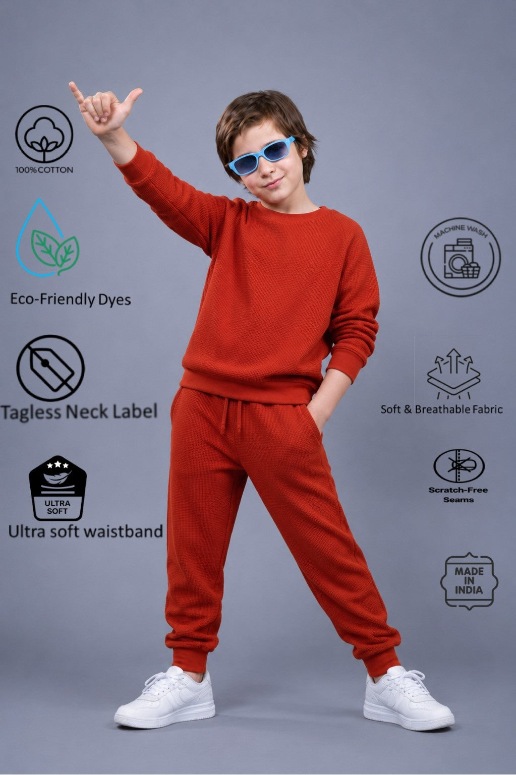 Boys Premium Soft Cotton full sleeve T-shirt and jogger pant Clothing Set