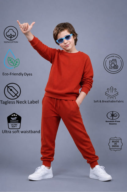 Boys Premium Soft Cotton full sleeve T-shirt and jogger pant Clothing Set