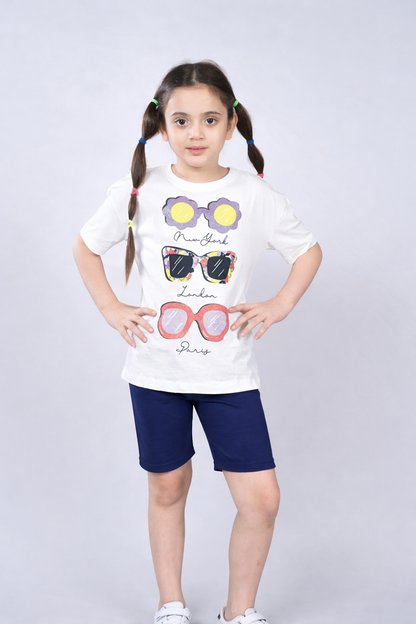 Girls Cotton Lycra Stretch Cycling Shorts Pack of 3