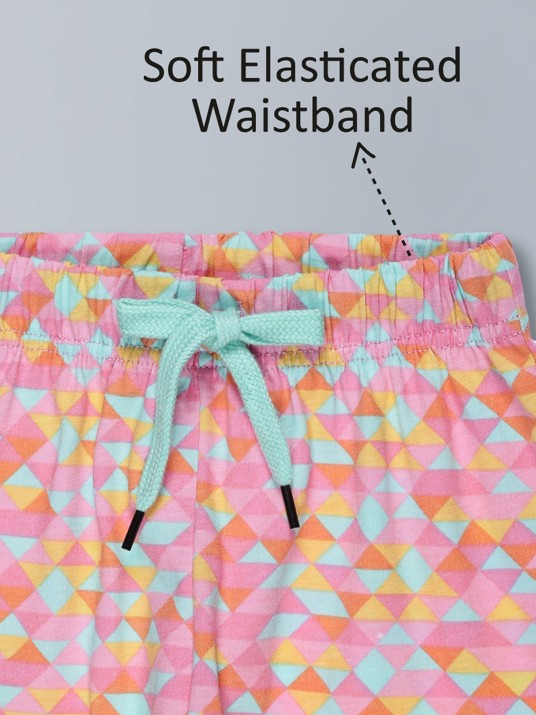 Girls Premium Cotton Crop Top with Elasticated waist  and Wide Leg Pant Set