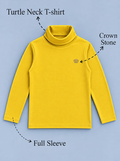 Girls Premium Soft cotton full sleeve high neck T-shirts pack of 2 set