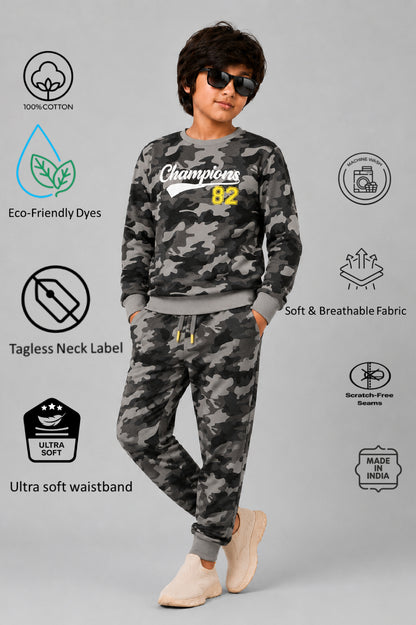 Boys Premium Soft Cotton full sleeve T-shirt and jogger pant Clothing Set