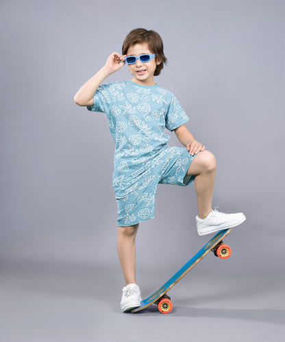 Boys Premium Cotton Top & Shorts Co-ord Set
