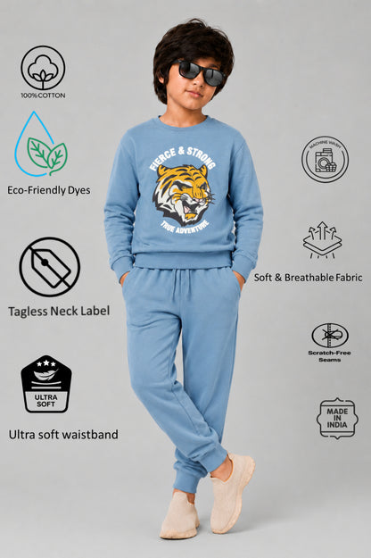 Boys Premium Soft Cotton full sleeve T-shirt and jogger pant Clothing Set