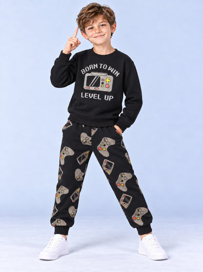 Boys Premium Soft Cotton full sleeve T-shirt and jogger pant Clothing Set