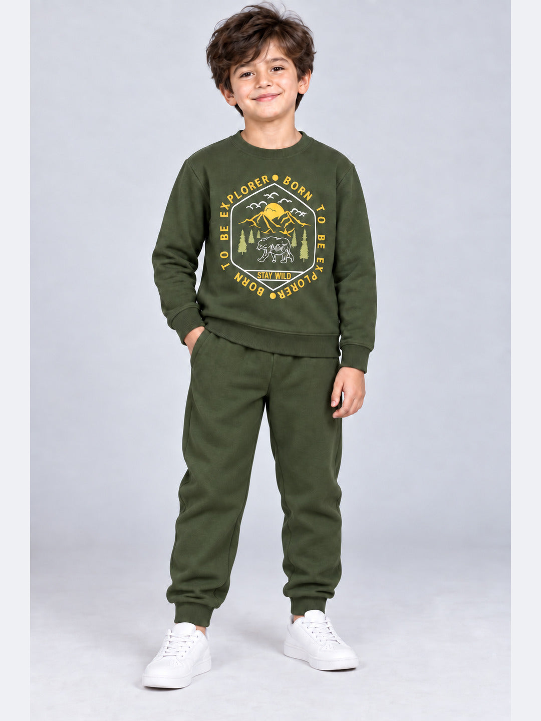 Boys Premium Soft Cotton full sleeve T-shirt and jogger pant Clothing Set