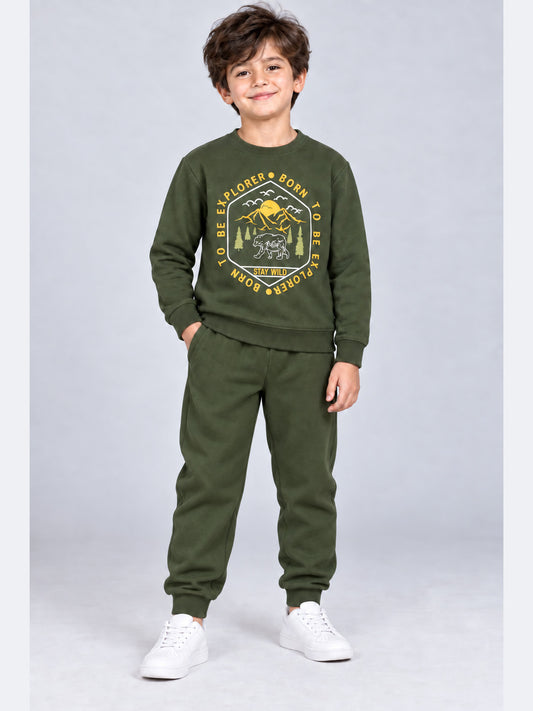 Boys Premium Soft Cotton full sleeve T-shirt and jogger pant Clothing Set