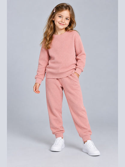 Girls Premium Soft Cotton Full sleeve T-shirt and jogger pant clothing set