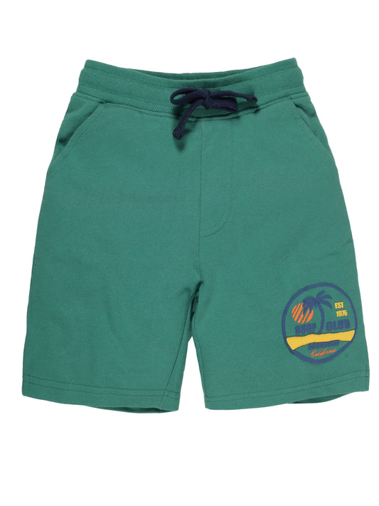 Plum Tree Boys Surf Club Print short-GREEN