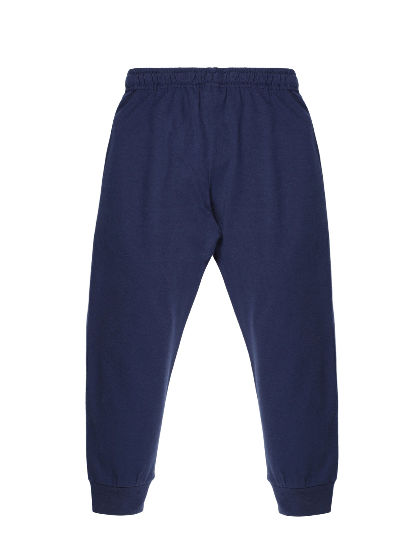 Plum Tree Boys NYC Print Jogger Track pant( Pack of 2)-YELLOW	NAVY