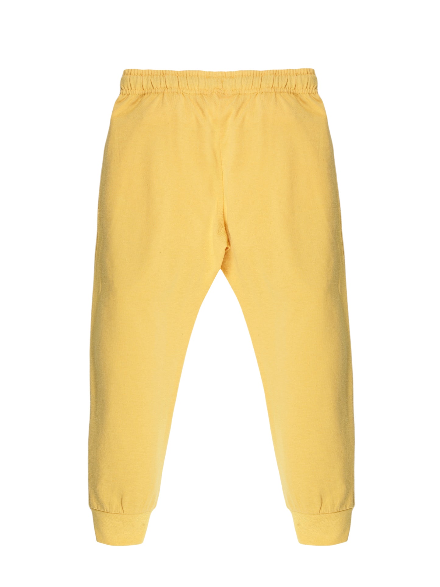 Plum Tree Boys NYC Print Jogger Track pant( Pack of 2)-YELLOW	NAVY
