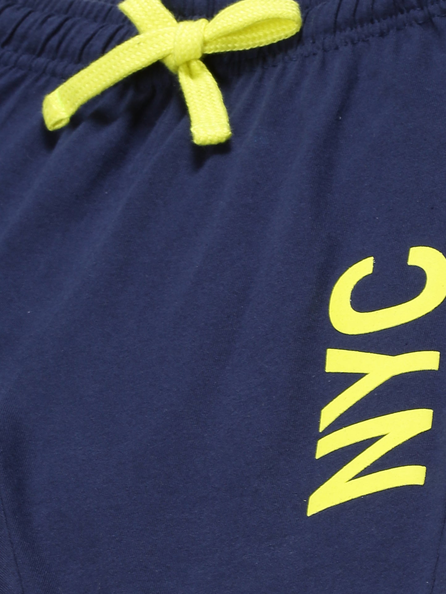 Plum Tree Boys NYC Print Jogger Track pant( Pack of 2)-YELLOW	NAVY