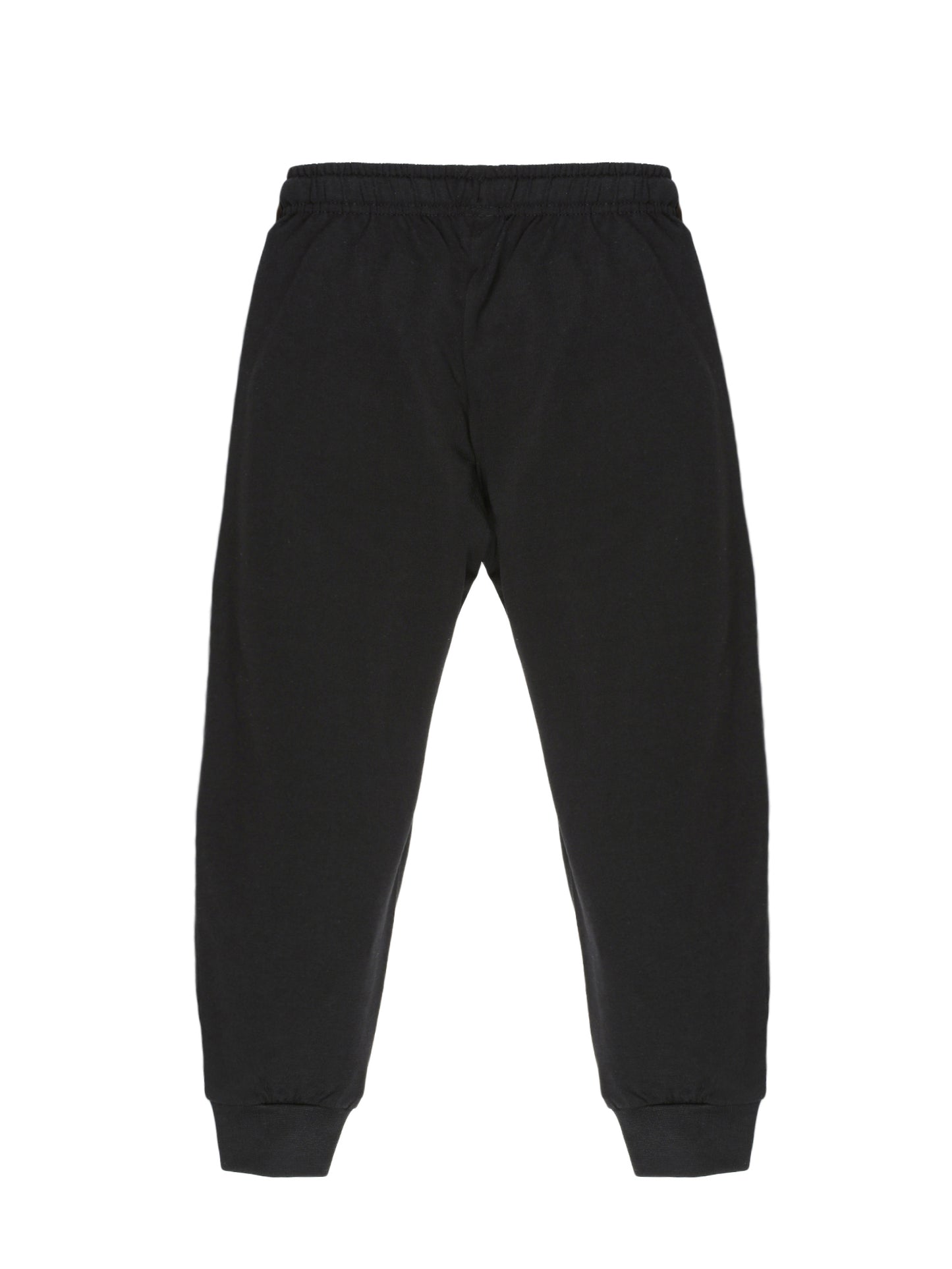 Plum Tree Boys New York Print Jogger Track pant( Pack of 2)-BLACK	ORANGE