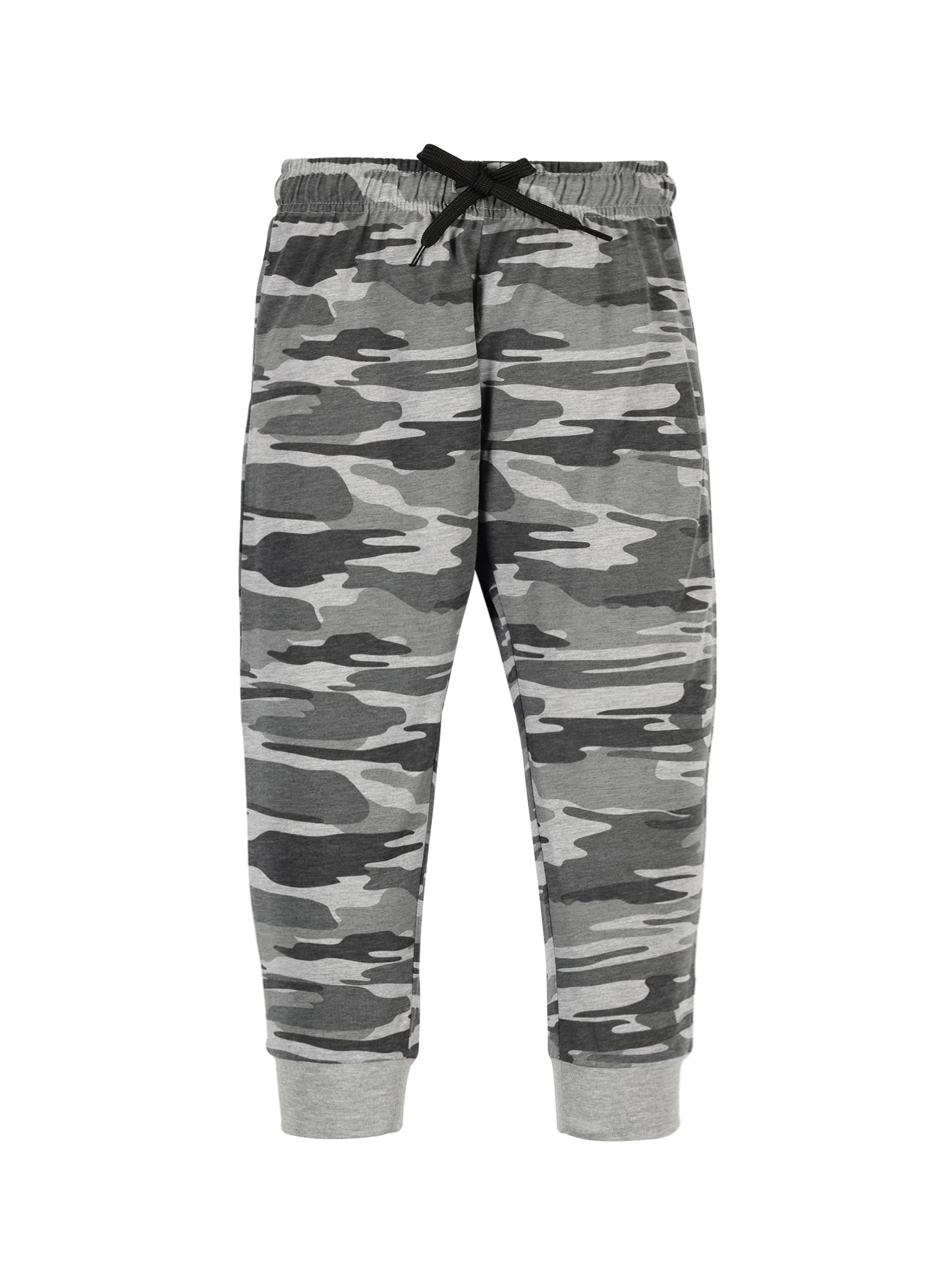 Plum Tree Boys Camoflague Print Joggers ( Pack of 2)-CAMO BURNT ORANGE