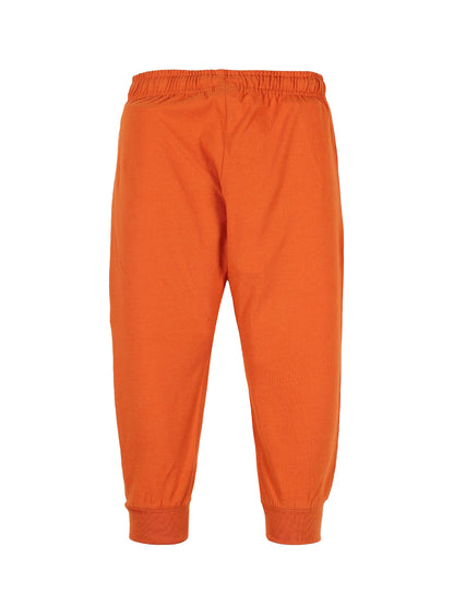 Plum Tree Boys Camoflague Print Joggers ( Pack of 2)-CAMO BURNT ORANGE
