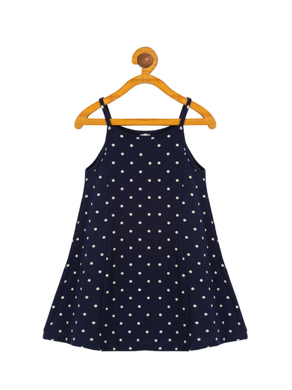 Plum Tree Girls Half Sleeve Magical Print Dress with T-shirt( Pack of 2)-YELLOW NAVY