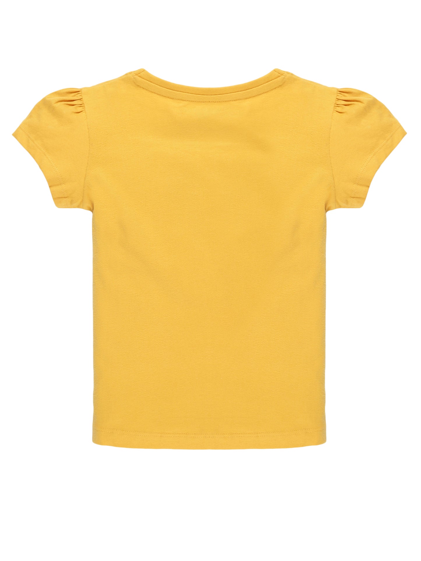 Plum Tree Girls Half Sleeve Magical Print Dress with T-shirt( Pack of 2)-YELLOW NAVY