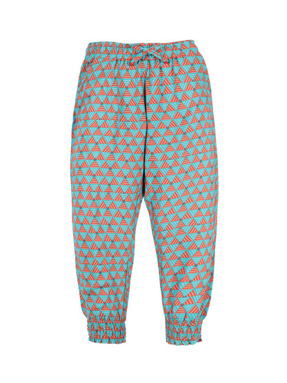 Plum Tree Girls Flower Print Rayon Pant  ( Pack of 2)CORAL AOP GREEN AOP