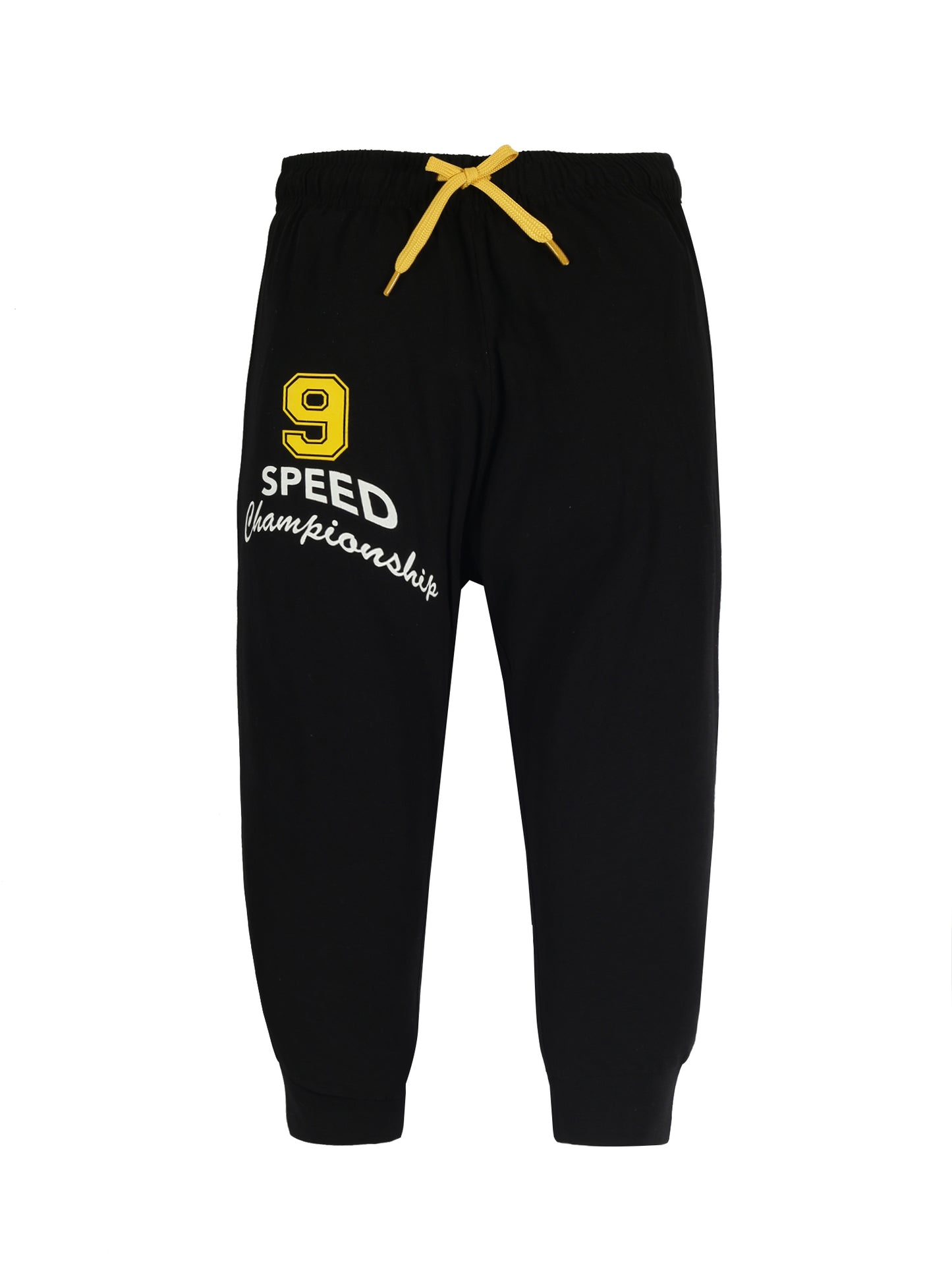 Plum Tree Boys Half Sleeve Rugby Squad Print T-shirt & Jogger ( Sets)-RED BLACK