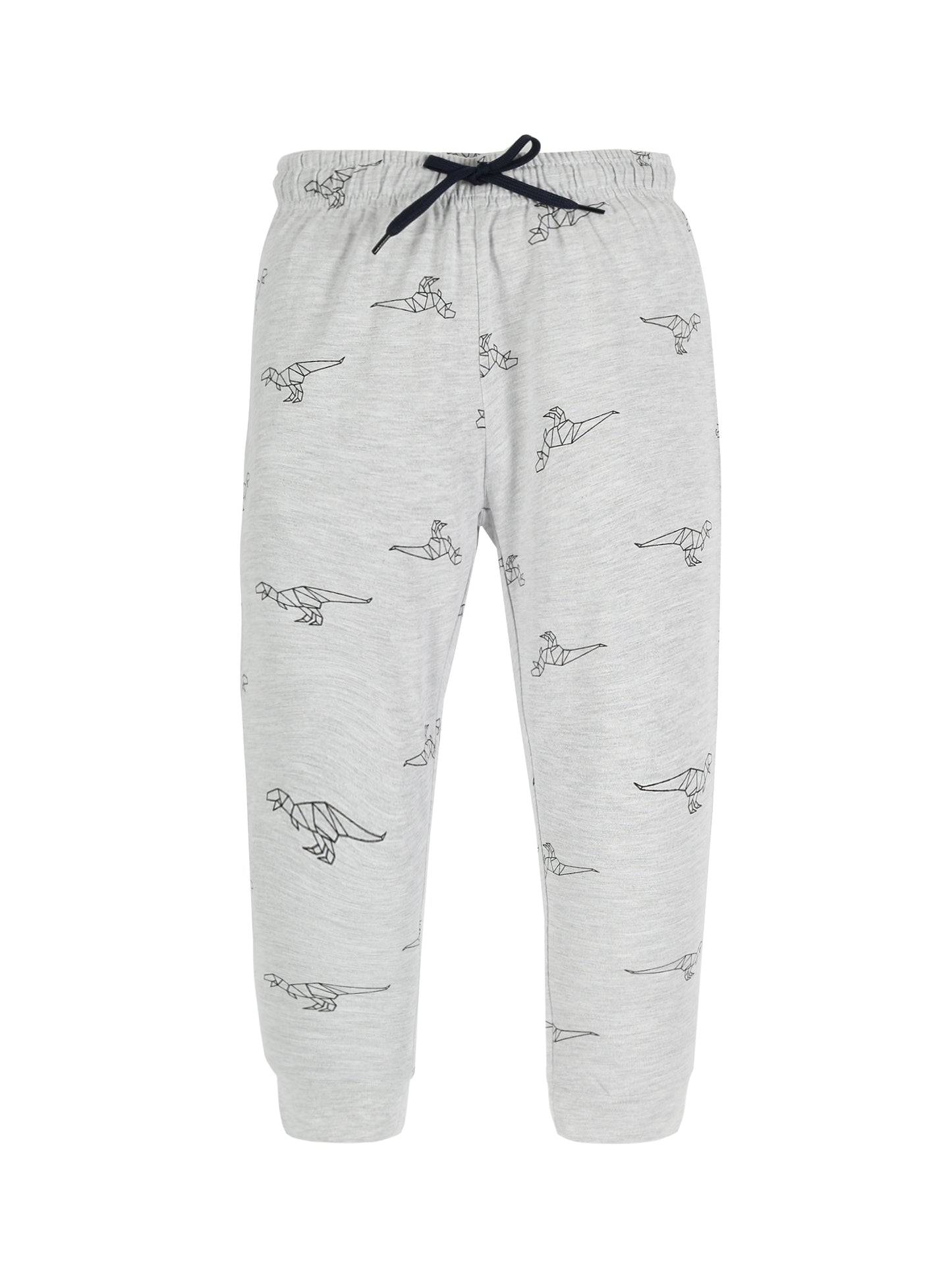 Plum Tree Boys NYC Print Joggers ( Pack of 2)-BLEACH MELANGE AOP NAVY