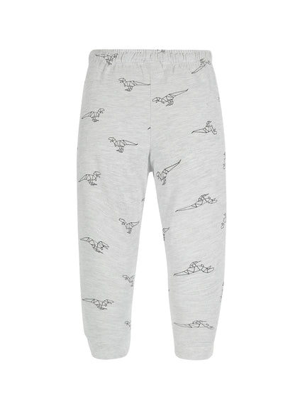 Plum Tree Boys NYC Print Joggers ( Pack of 2)-BLEACH MELANGE AOP NAVY