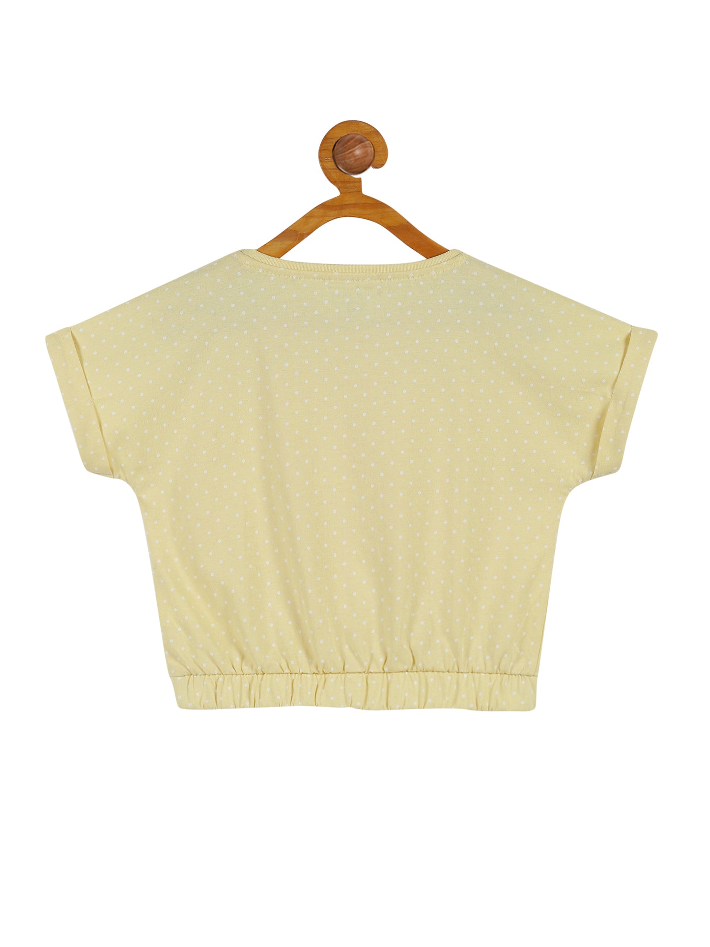 Plum Tree Girls Flower Print Crop Top and Short Set ( Set)-YELLOW ORANGE