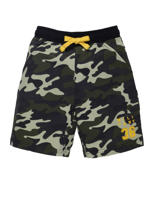 Plum Tree Boys Camoflague Print shorts-CAMOFLAGUE