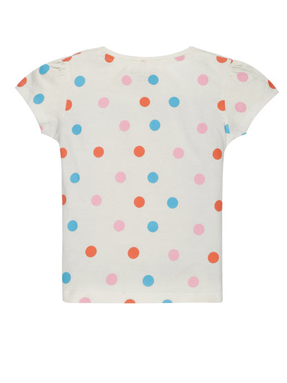 Plum Tree Girls Half Sleeve Mommy Heart Print T-shirt( Pack of 2)-NAVY	WHITE