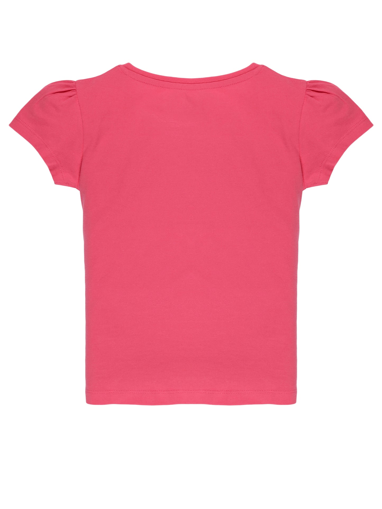Plum Tree Girls Half Sleeve Floral Print T-shirt( Pack of 2)-WHITE   PINK