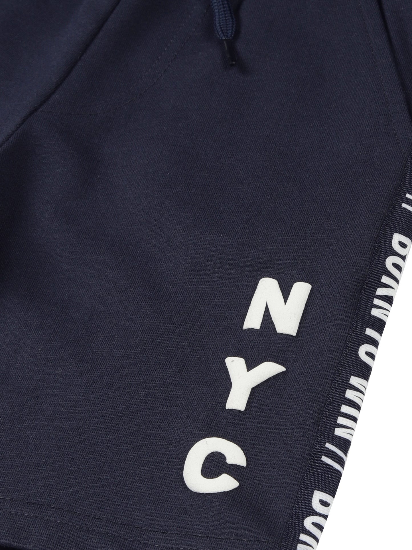 Plum Tree Boys NYC Print shorts-NAVY