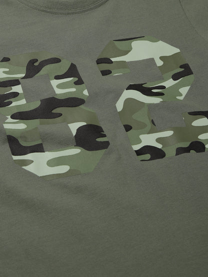 Plum Tree Boys Half Sleeve Gaming Print T-shirt( Pack of 2)-MUSTARD OLIVE