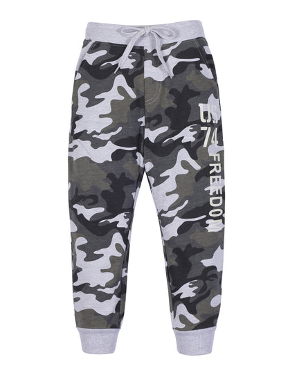 Boys  U.S Print Jogger Track Pant- Camoflague