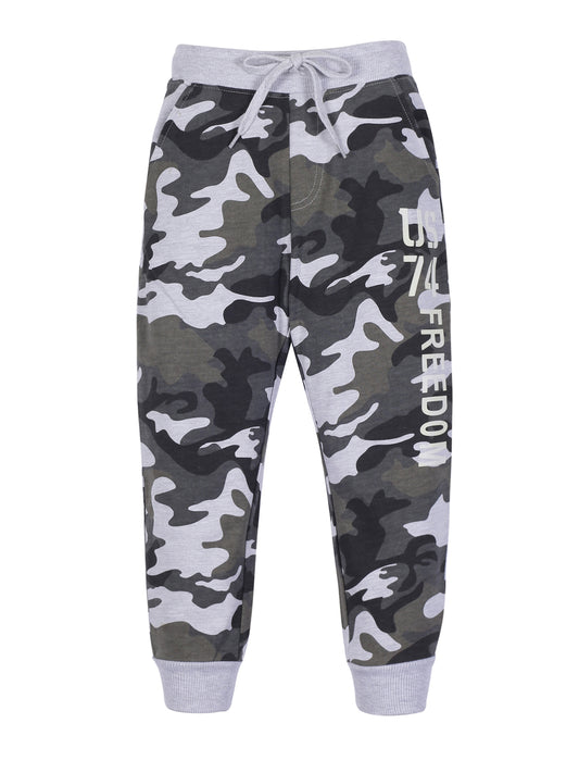 Boys  U.S Print Jogger Track Pant- Camoflague