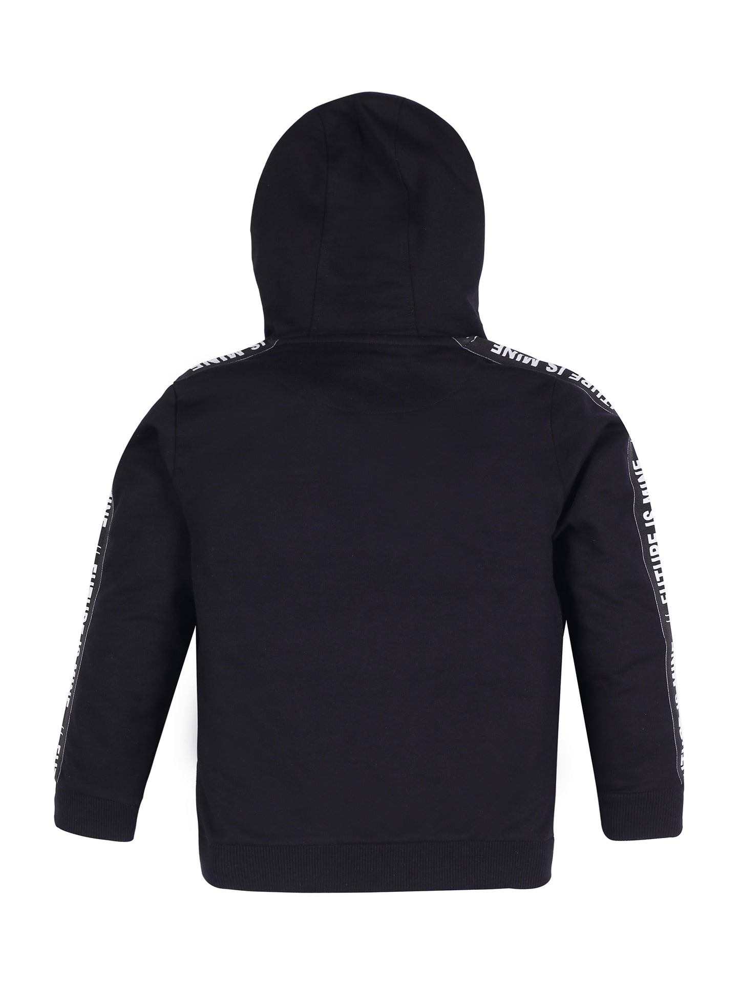 Boys Game Print  Hoodie Sweatshirt- Black