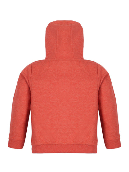 Boys New York Print  Hoodie Sweatshirt- Orange