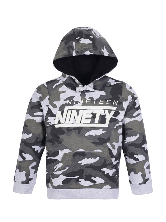 Boys Ninety Print  Hoodie Sweatshirt- Camoflague