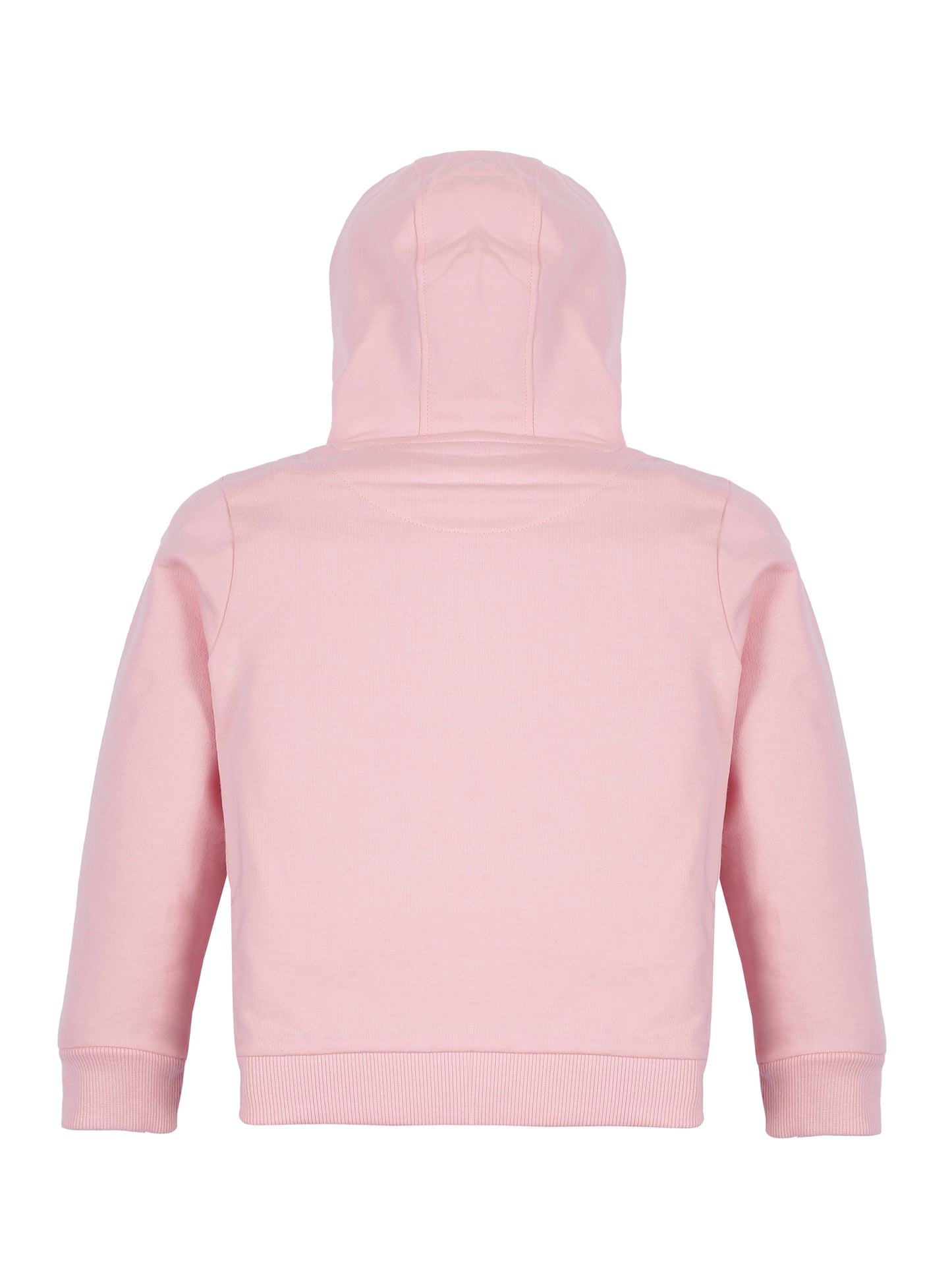 Girls Heart Print Hoodie Sweatshirt- Pink