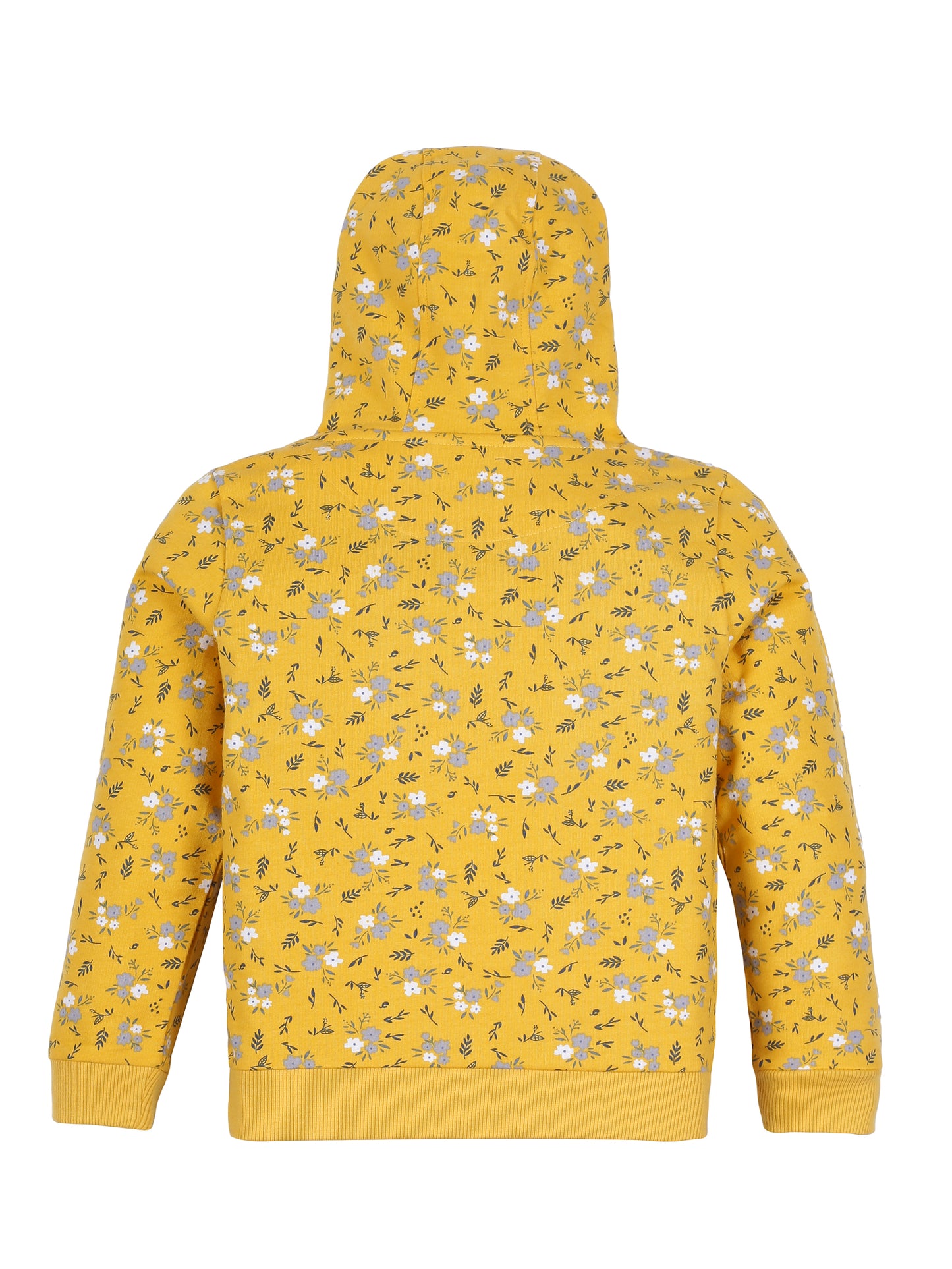 Girls Dreaming Print Hoodie Sweatshirt- Yellow