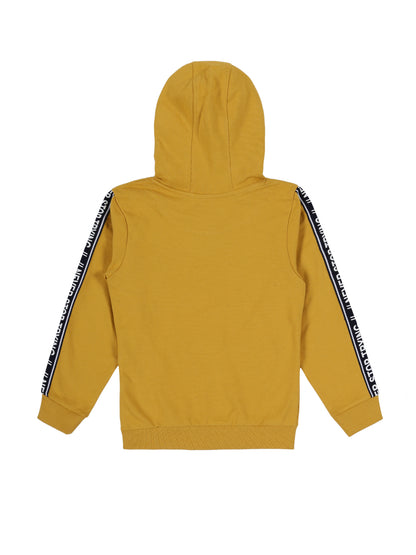Boys Skate Print  Hoodie Sweatshirt- Yellow