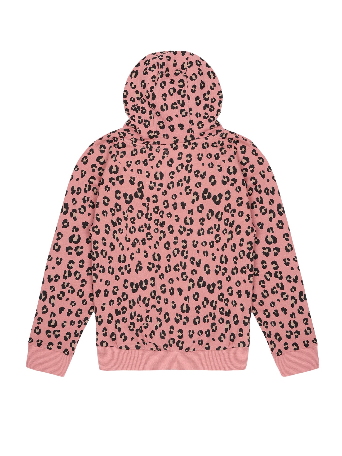 Girls Super Power Print Hoodie Sweatshirt- Pink