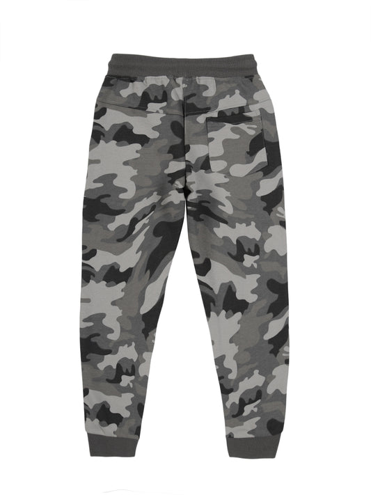 Gery Camo AOP & Ride Forever sweatshirt fabric Jogger - Grey Melange
