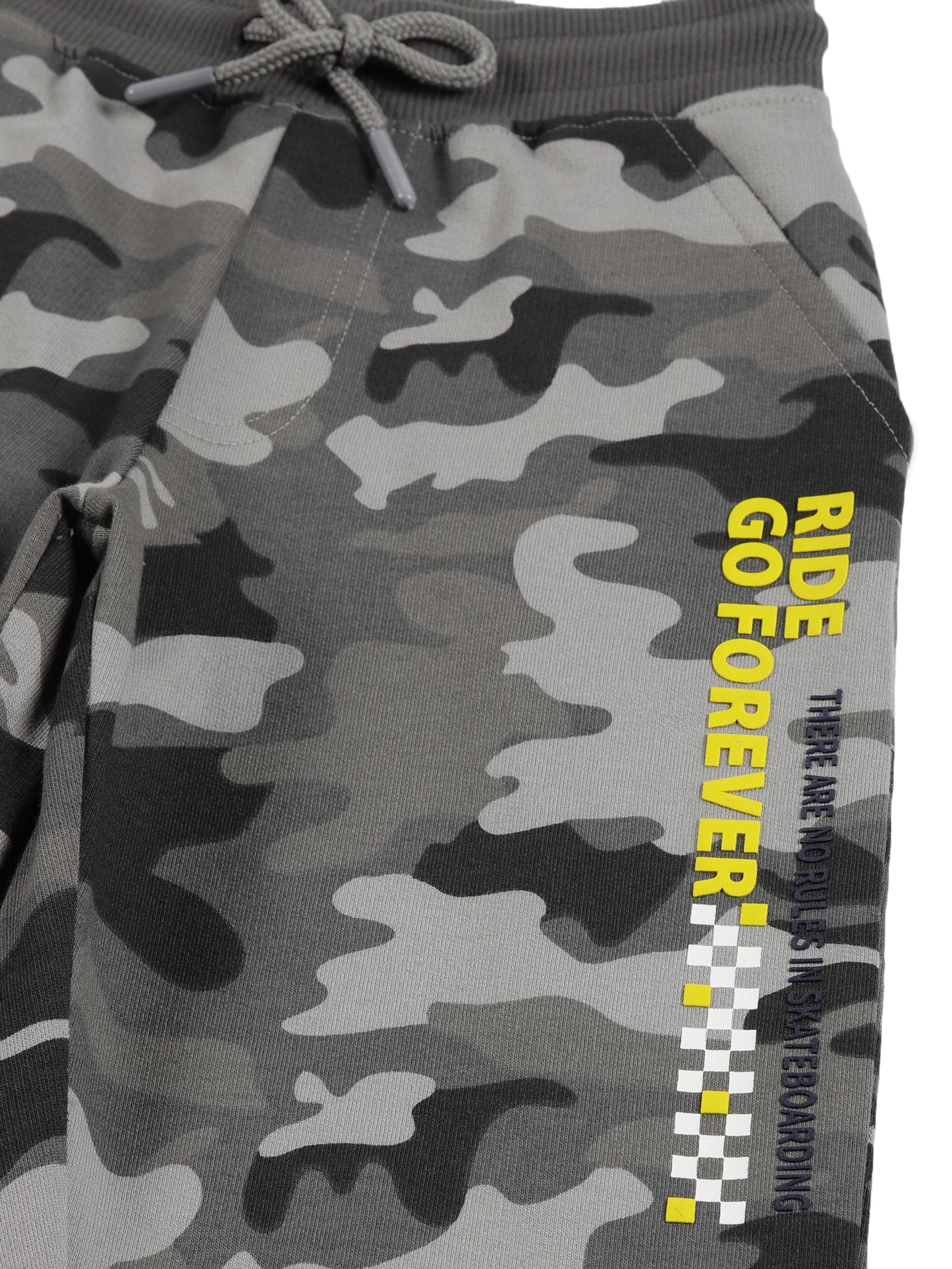Gery Camo AOP & Ride Forever sweatshirt fabric Jogger - Grey Melange