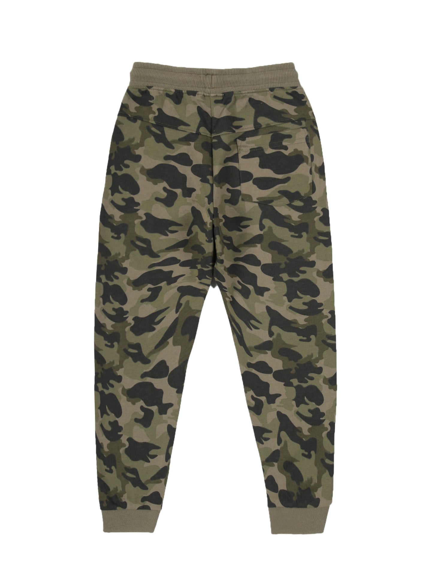 Olive Camo AOP & Never Give Up Jogger - Olive
