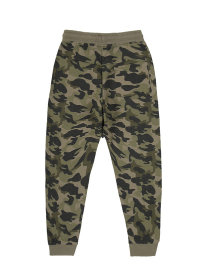 Olive Camo AOP & Never Give Up Jogger - Olive