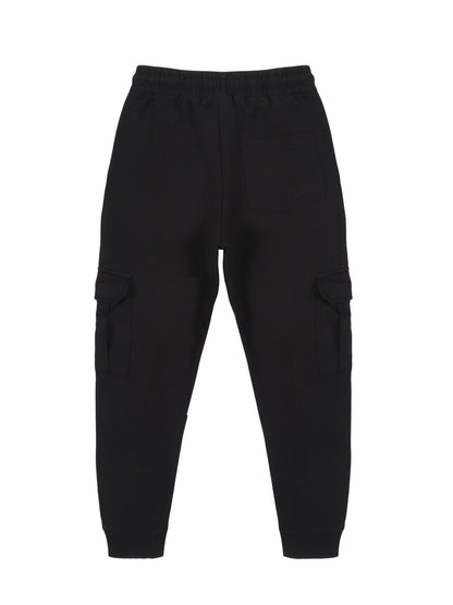 Cargo Pocket Jogger  - Black