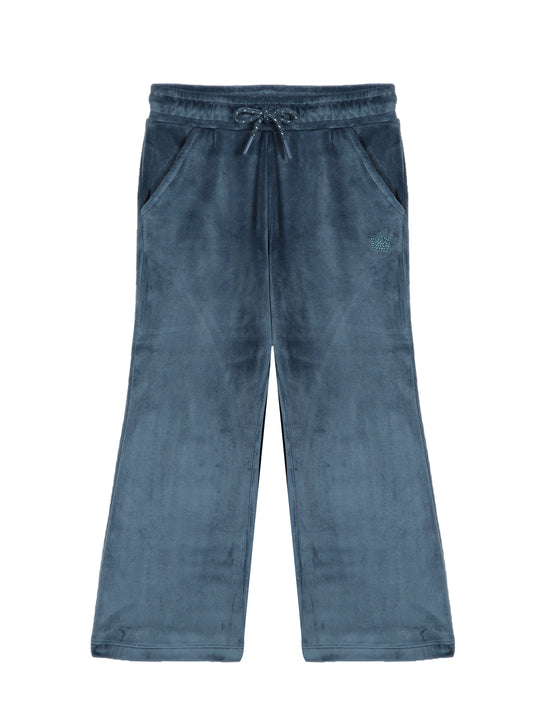 Crown Stone wide legTrouser  - Midnight Blue