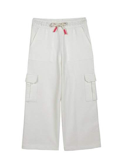 Wide leg Relaxed Cargo Trouser  - Beige