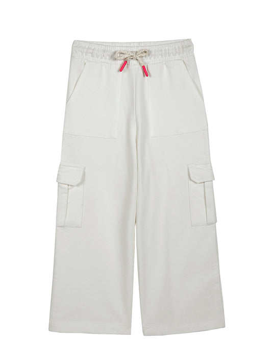Wide leg Relaxed Cargo Trouser  - Beige